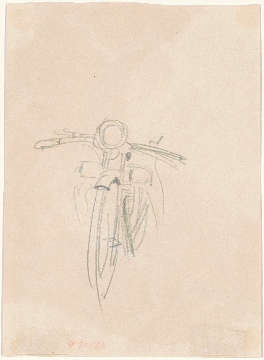 摩托车[背面]，1918年。 作者 约翰·辛格·萨金特