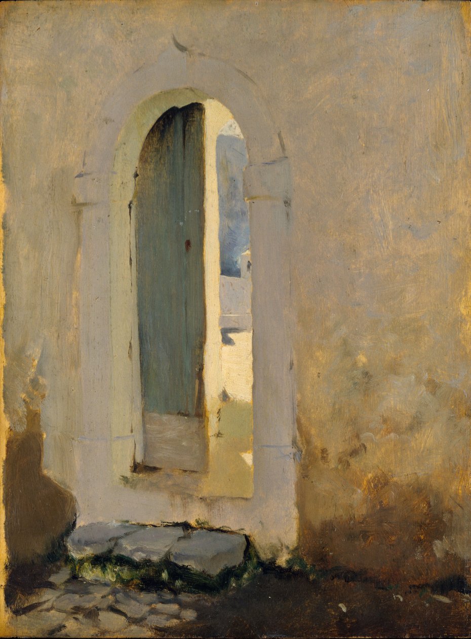 打开门口，摩洛哥，1879-80 作者 约翰·辛格·萨金特
