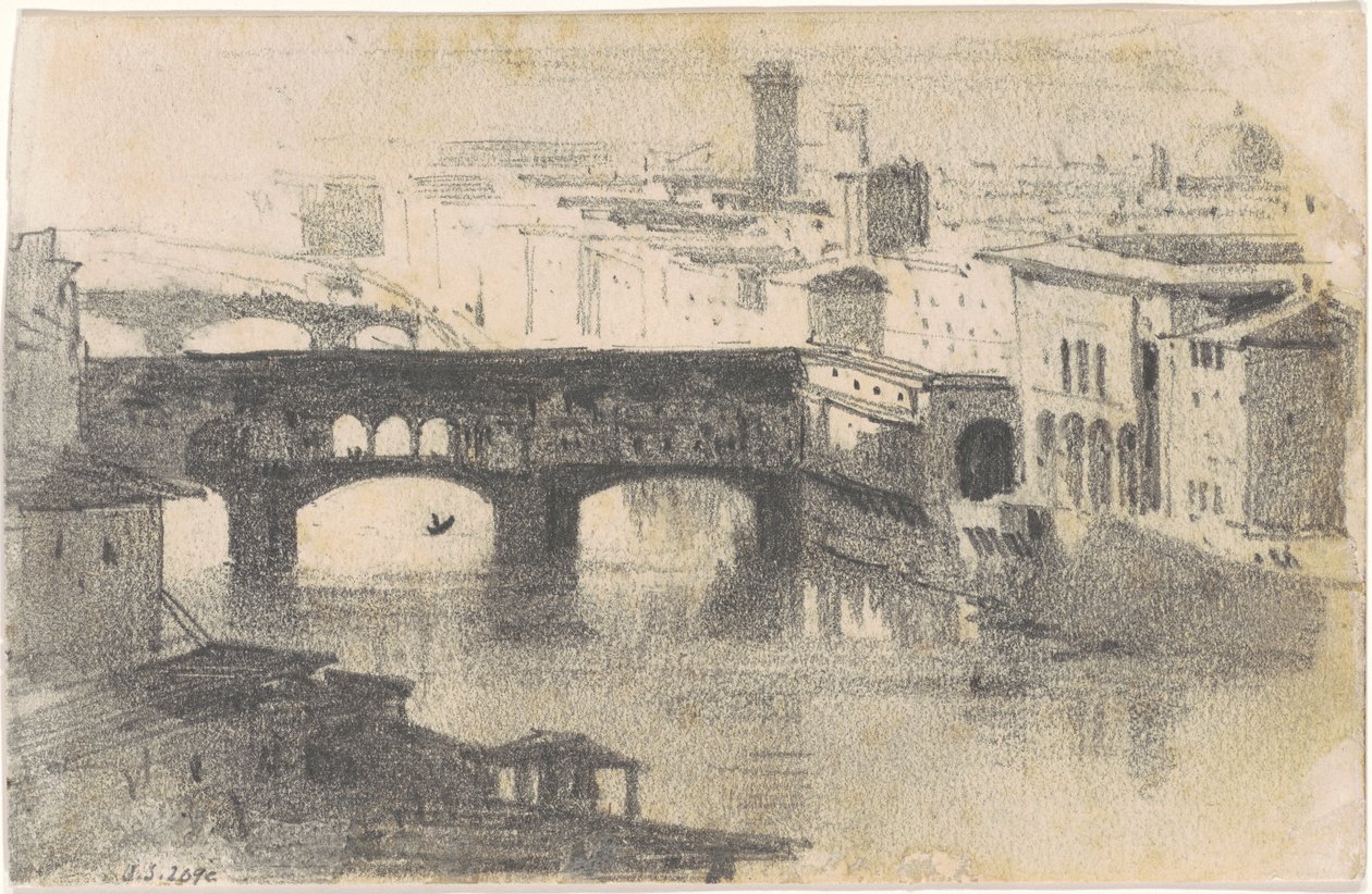Ponte Vecchio，佛罗伦萨[直页]，1870-1872。 作者 约翰·辛格·萨金特