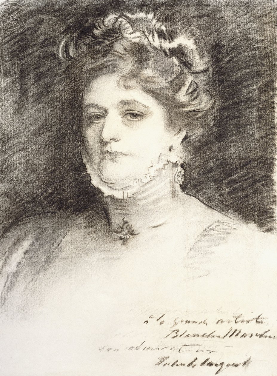 Blanche Marchesi肖像，1910年 作者 约翰·辛格·萨金特