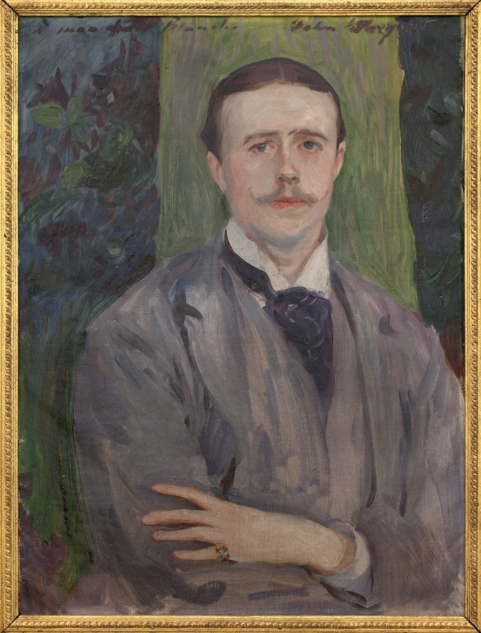 雅克-埃米尔-布兰奇（1861-1942）的肖像。约翰-辛格-萨金特（1856-1925）的画作，布面油画，20世纪的法国艺术。鲁昂艺术博物馆。 作者 约翰·辛格·萨金特