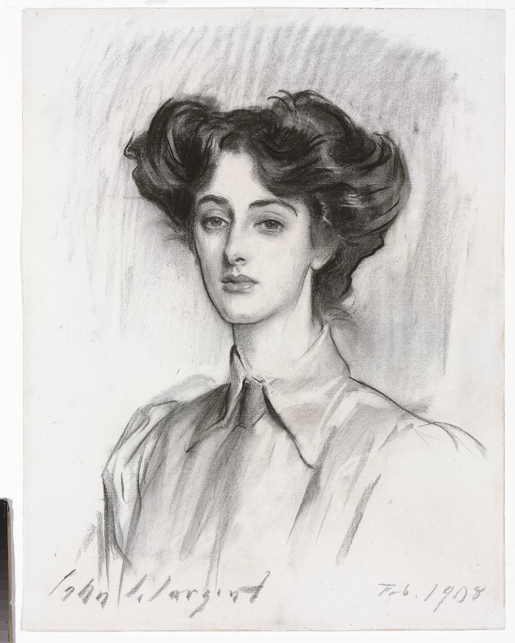 Elsie Meyer夫人肖像，1908年2月 作者 约翰·辛格·萨金特