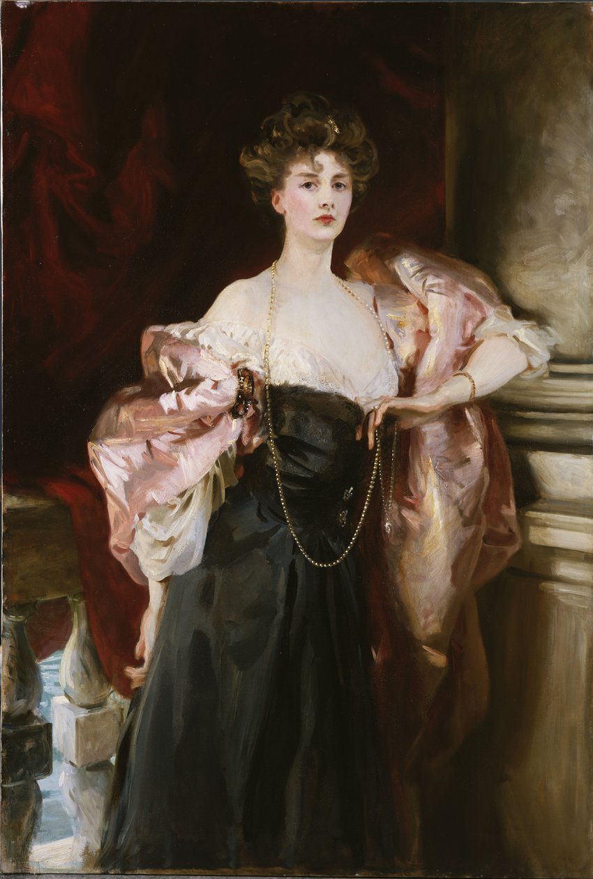 海伦·文森特夫人的画像，阿伯农子爵夫人，1904年 作者 约翰·辛格·萨金特
