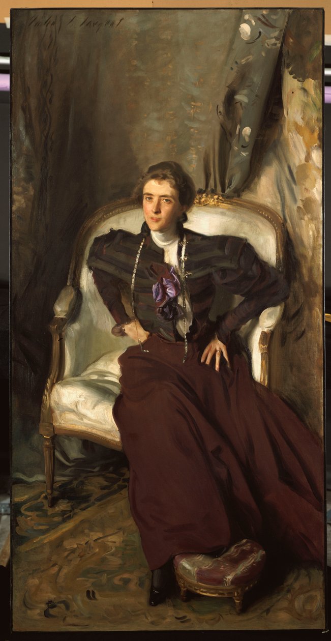 爱丽丝·布里斯班·瑟斯比夫人的画像，1898年 作者 约翰·辛格·萨金特
