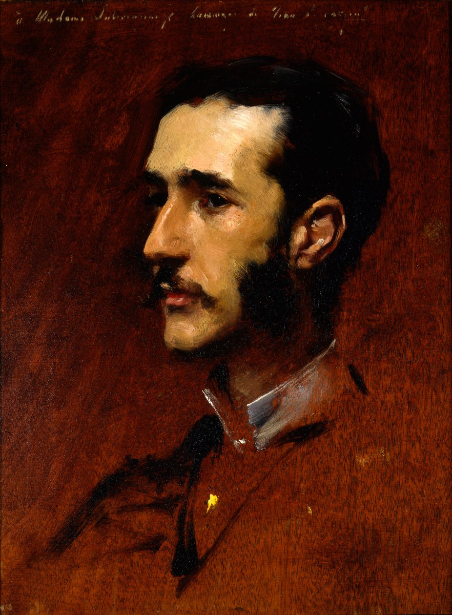 Ramon Subercaseaux，约 1880 年（木板油画） 作者 约翰·辛格·萨金特