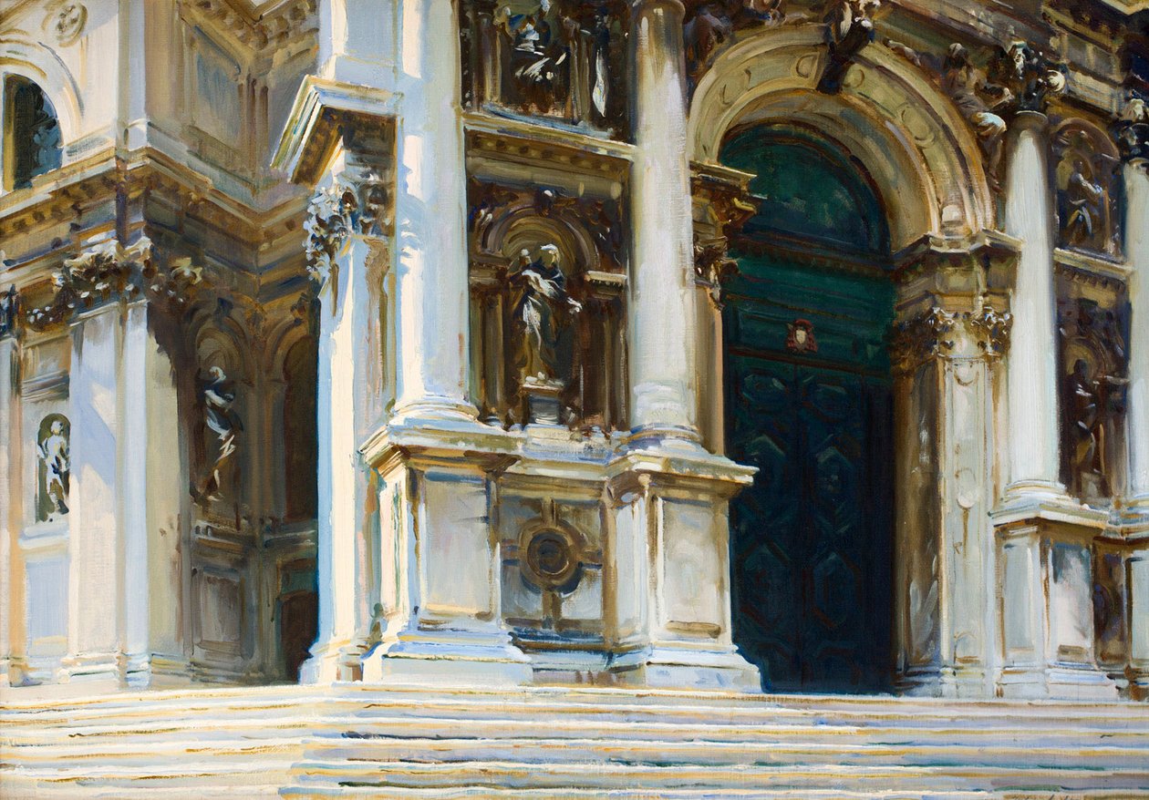 威尼斯的Santa Maria della Salute，1909年。 作者 约翰·辛格·萨金特