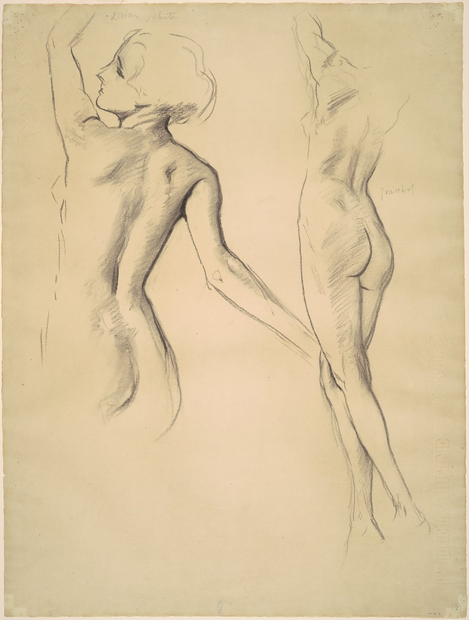 舞蹈人物研究，1919-1920。 作者 约翰·辛格·萨金特