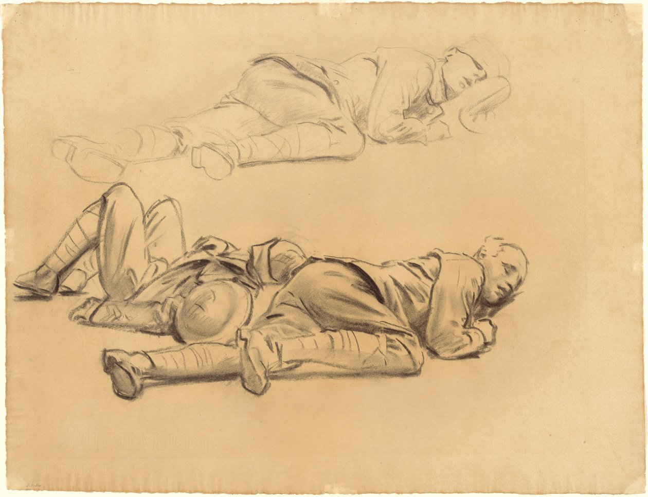 为加塞的研究，1918-1919。 作者 约翰·辛格·萨金特