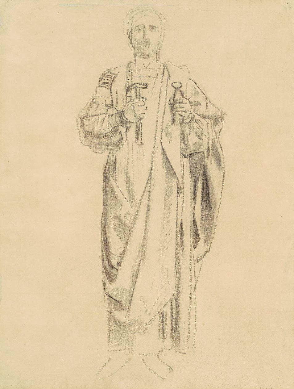 救赎的教义研究：天使壁画[直页]，1895-1903。 作者 约翰·辛格·萨金特