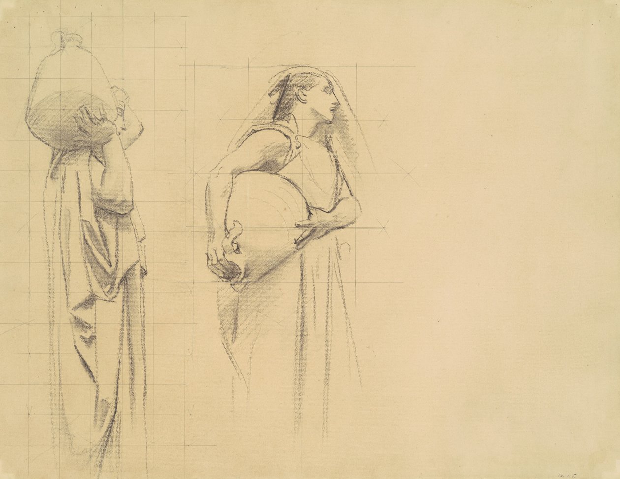 Danaïdes》的研究，1922-1925。 作者 约翰·辛格·萨金特