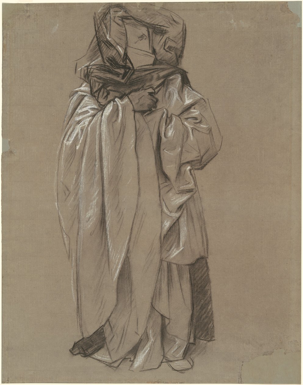 以西结的研究，用于先知的壁画，1890-1892。 作者 约翰·辛格·萨金特