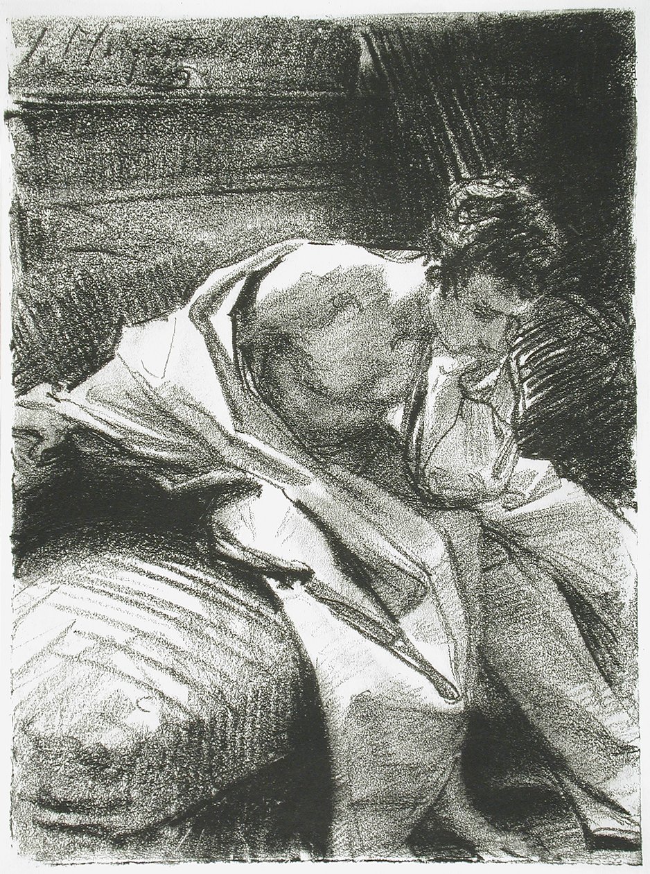 研究一位年轻人，1895年 作者 约翰·辛格·萨金特
