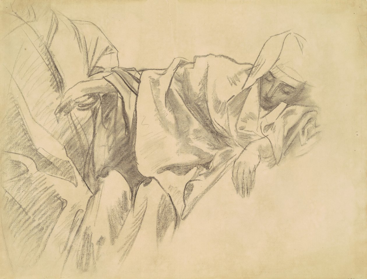 为《玫瑰经》的十五个奥秘研究耶稣受难，1903-1916。 作者 约翰·辛格·萨金特