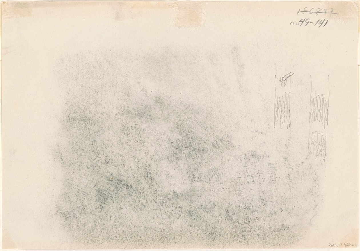 树干[背面]，1868-1869。 作者 约翰·辛格·萨金特