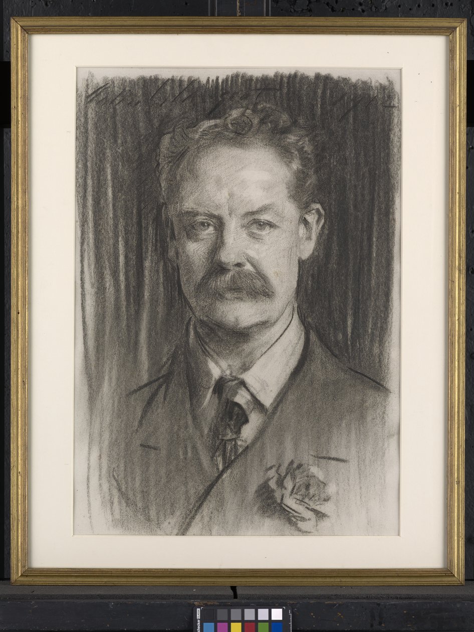 William Henry Grenfell，1912年（纸上的木炭） 作者 约翰·辛格·萨金特