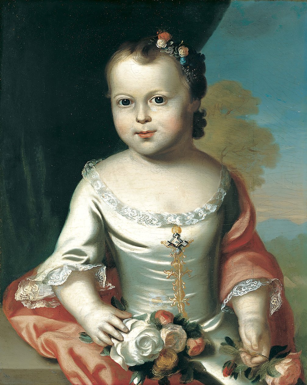 伊丽莎白·格林利夫（Elizabeth Greenleaf），1753-54年。 作者 约翰·辛格尔顿·科普利