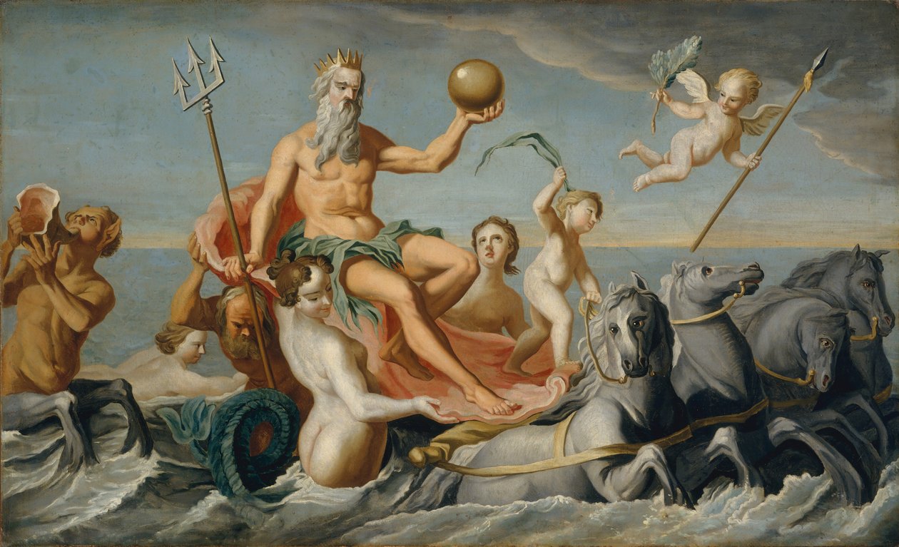 海王星的回归》，约1754年。 作者 约翰·辛格尔顿·科普利