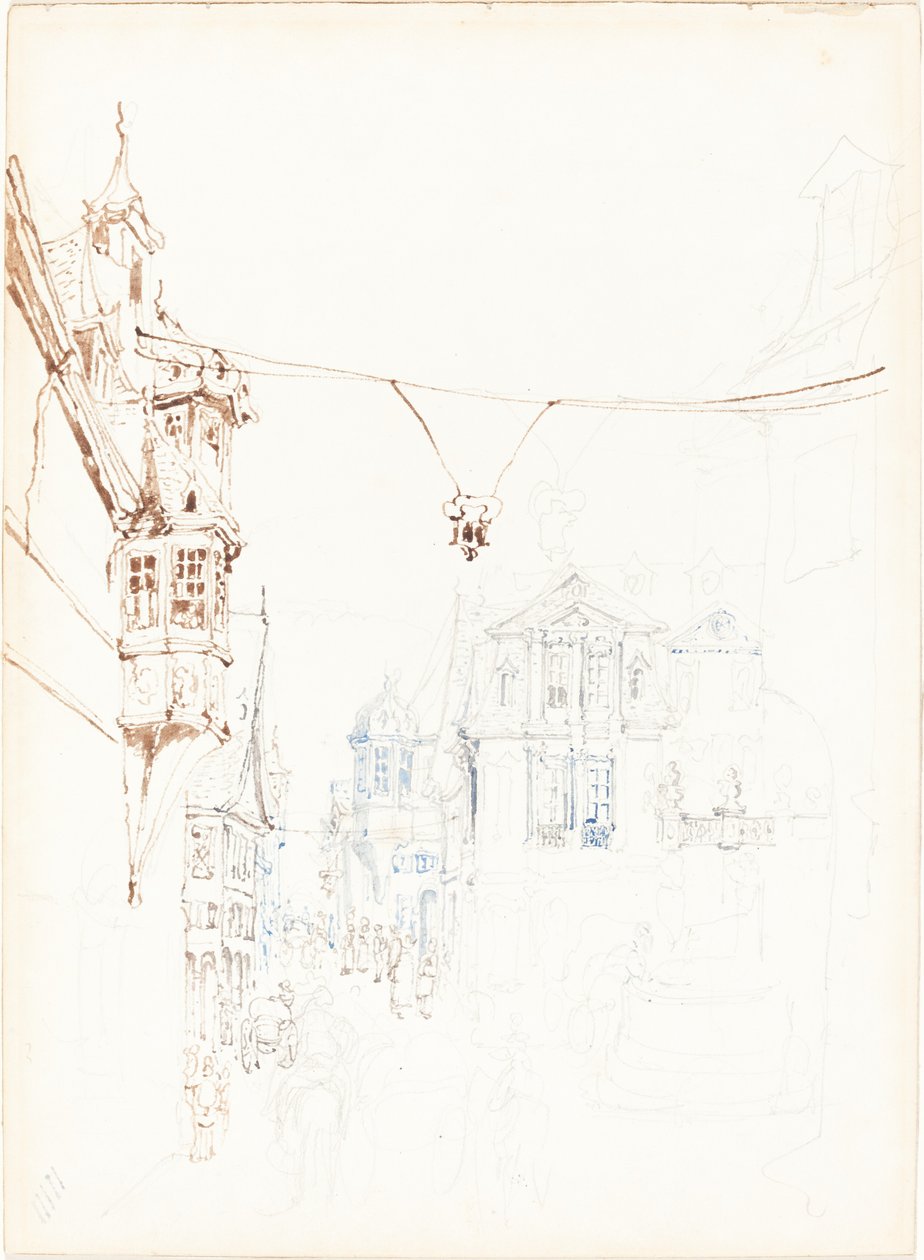 大陆街景 作者 约翰·斯金纳·普鲁特