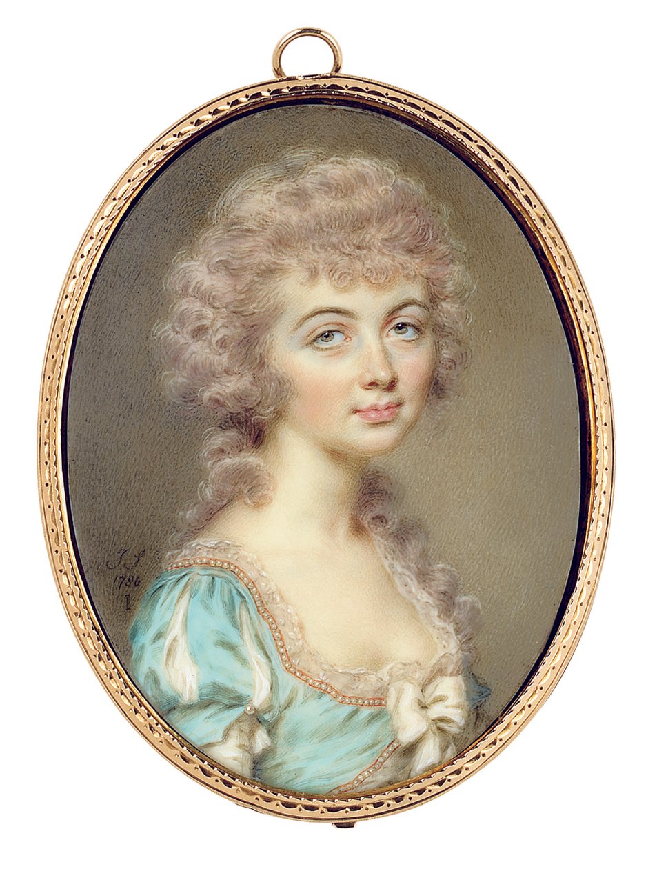 伊丽莎白·安妮·奥克斯（Elizabeth Anne Oakes），1786年 作者 约翰·斯玛特