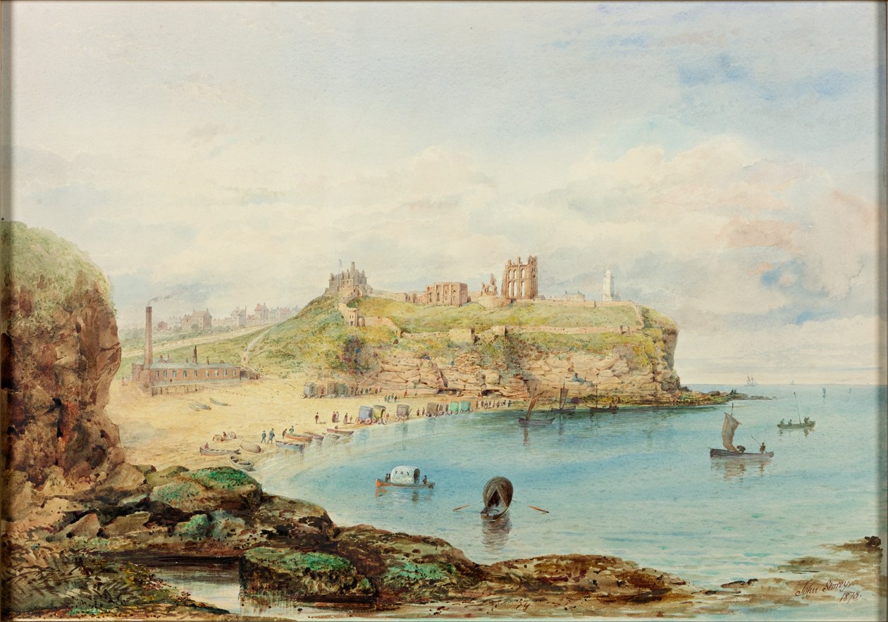 来自Prior&39;s Haven的Tynemouth，它出现于1849年（bodycolour，pencil und wc on paper） 作者 约翰·斯托里