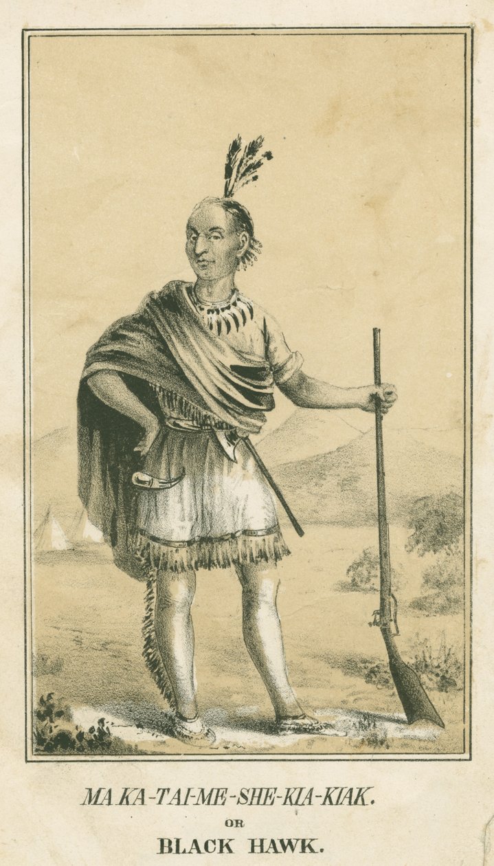 1840年，在Ka-Tai-Me-She-Kia-Kiak或Black Hawk 作者 约翰·鲍恩