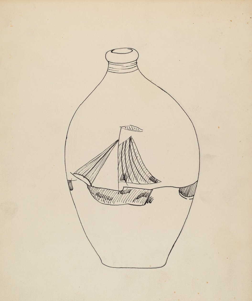 烧瓶，约1939年。 作者 约翰·塔伦蒂诺