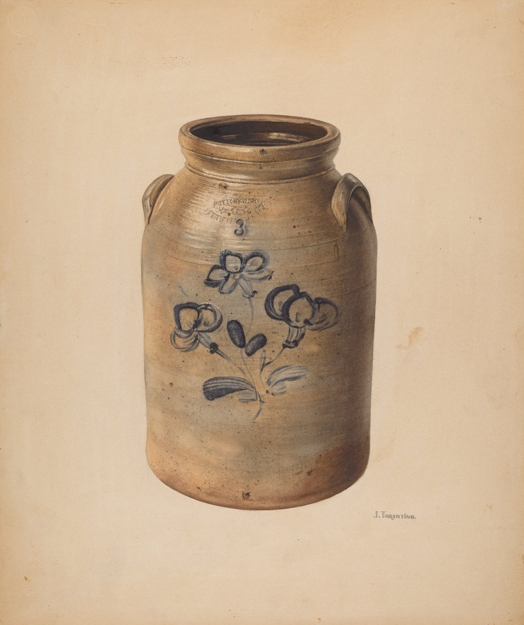 罐子，大概是1937-1938年。 作者 约翰·塔伦蒂诺