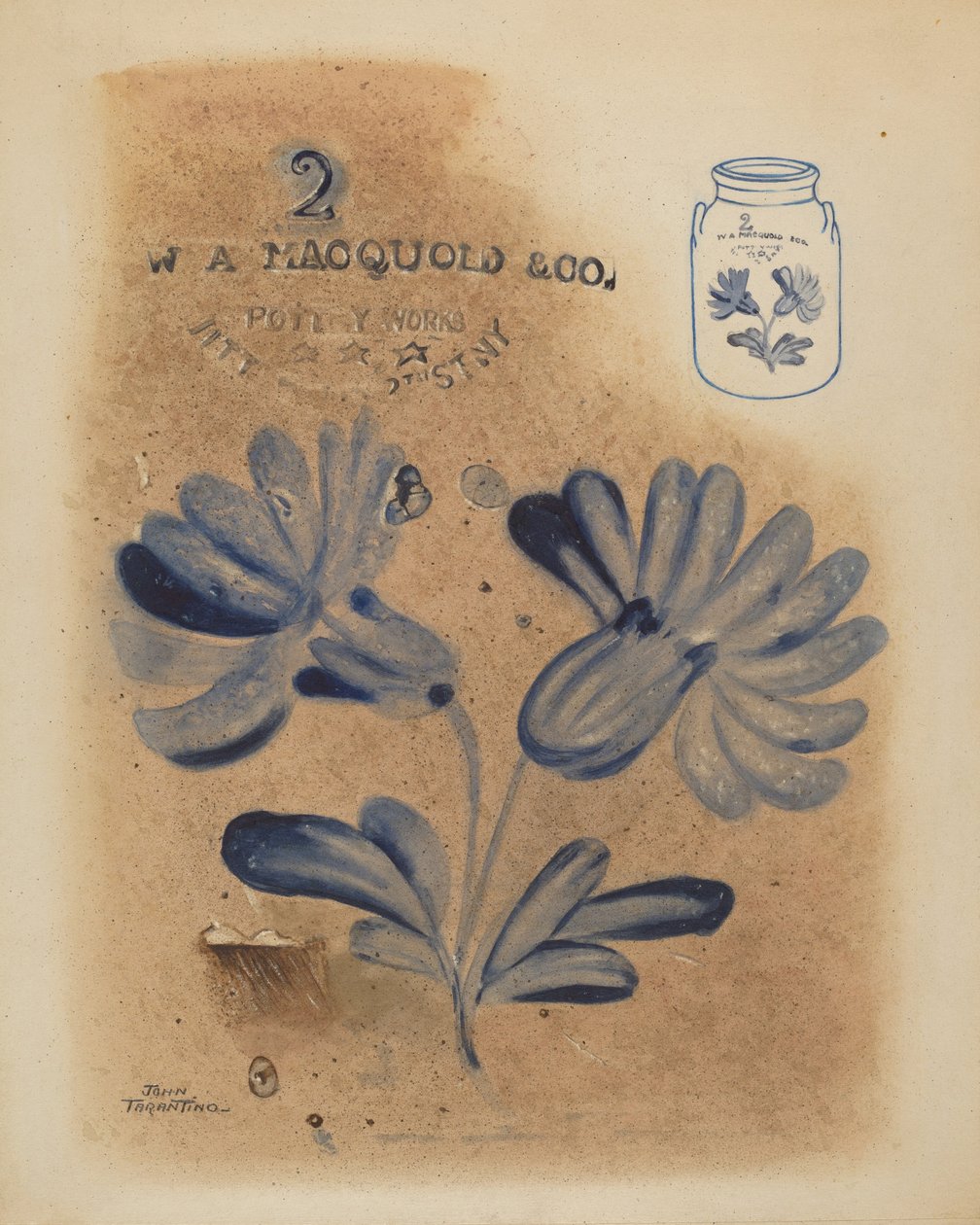 罐子，大概是1937年。 作者 约翰·塔伦蒂诺