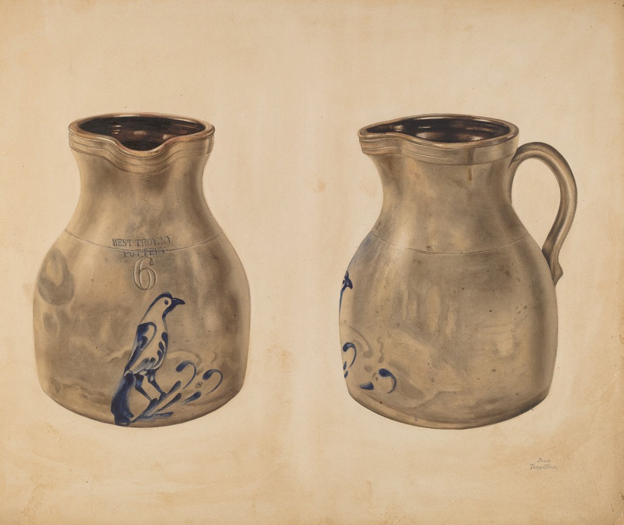 投壶，约1937年。 作者 约翰·塔伦蒂诺