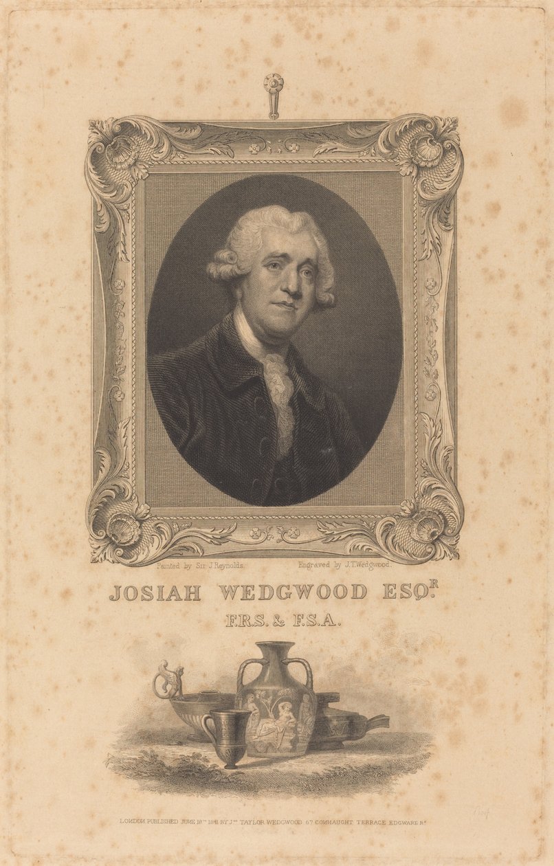 Josiah Wedgewood, Esq. 作者 约书亚雷诺兹爵士之后的约翰泰勒韦奇伍德
