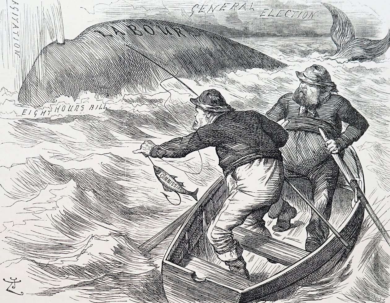 Cartoon by John Tenniel, an English illustrator, graphic humourist, and political cartoonist. 1/1/1891 (engraving) 作者 约翰·坦尼尔