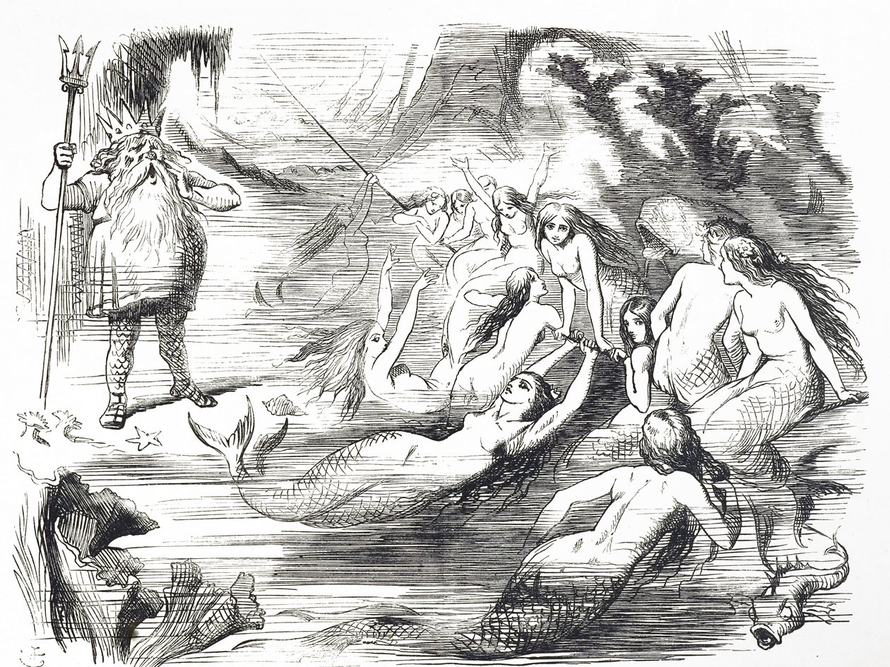 Cartoon commenting on the second attempt to lay the Atlantic Telegraph Cable 作者 约翰·坦尼尔