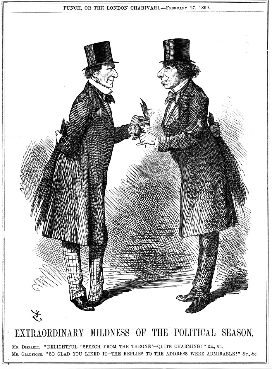 1869年政治季节的非凡温和 作者 约翰·坦尼尔
