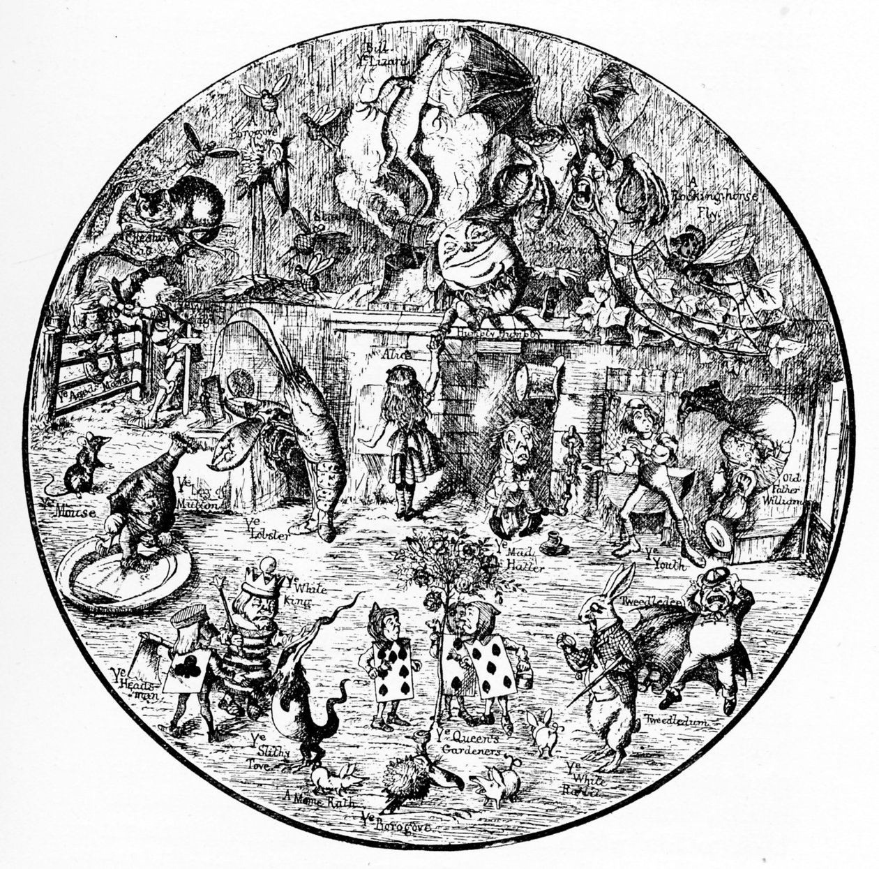 John Tenniel的《爱丽丝梦游仙境》插图 作者 约翰·坦尼尔