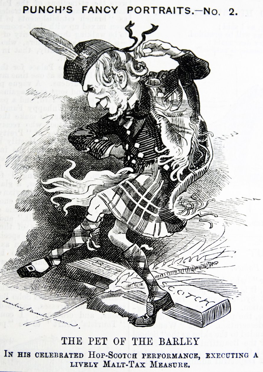 描绘威廉·尤尔特·格莱斯顿 (William Ewart Gladstone) 的政治讽刺作品 作者 约翰·坦尼尔
