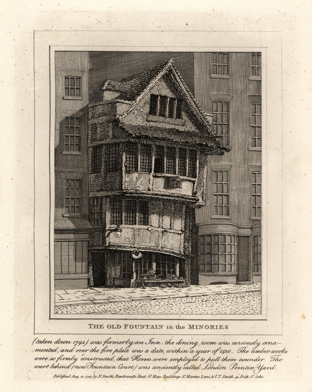 The Old Fountain in Minories parish, London 作者 约翰·托马斯·史密斯
