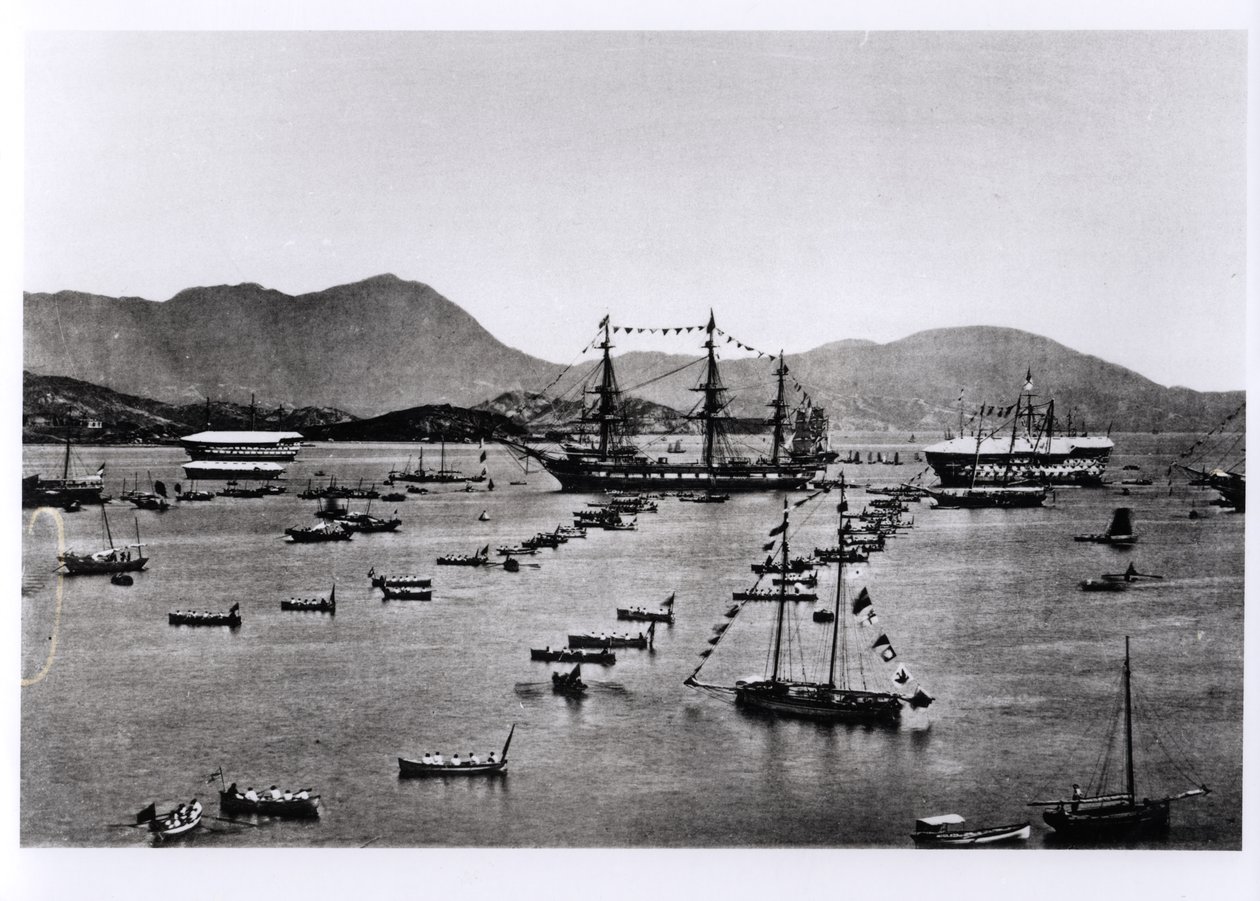 从1873年出版的J. Thomson的“中国及其居民的插图”看香港港口 作者 约翰汤姆森
