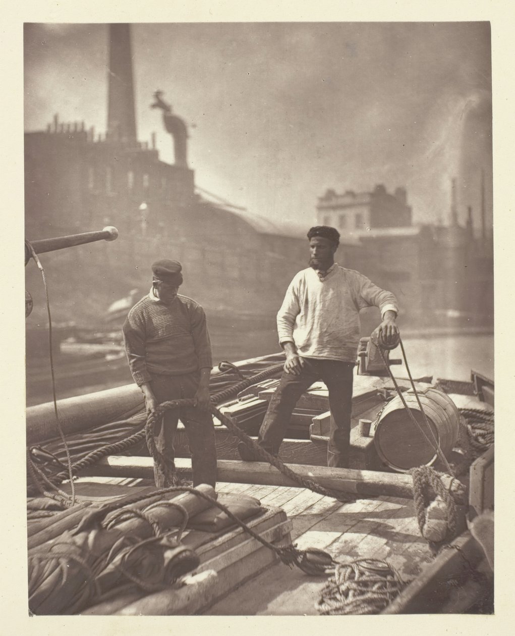 沉默的公路上的工人，1881年。 作者 约翰汤姆森
