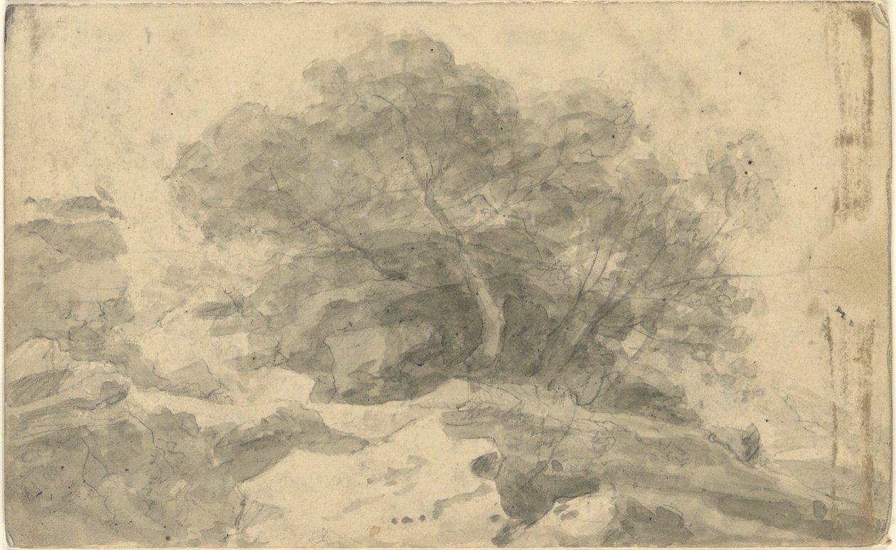 无题，选自对开本：巴斯附近的风景 作者 约翰·特伦布尔