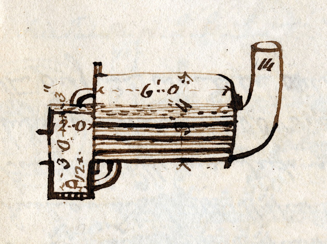 详细的&39;火箭&39;，侧视图，来自Rastrick的笔记本，1829年 作者 约翰·乌尔佩斯·拉斯蒂克