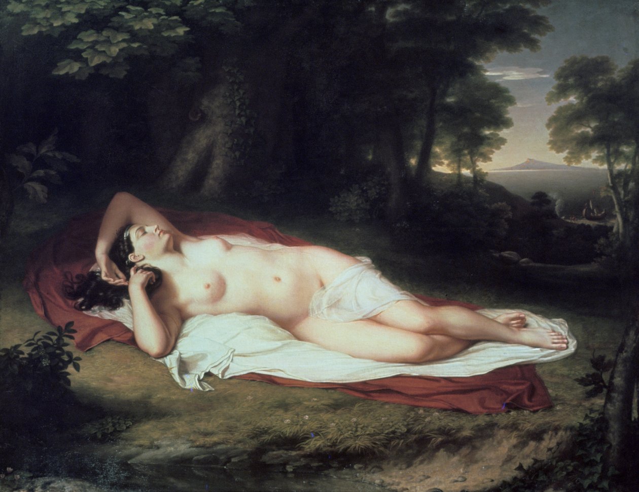 阿里亚德内·纳克索斯岛（Axande Asleep）在纳克索斯岛（1809-1814） 作者 约翰·范德林