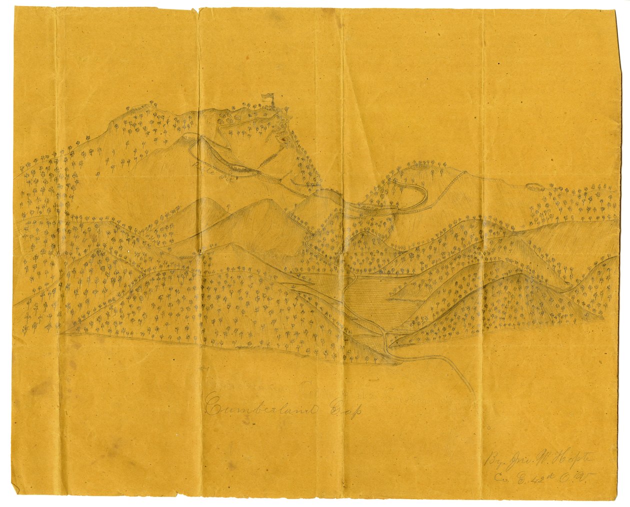 书写坎伯兰郡空白的例证，c.1862-1865 作者 约翰·霍普特