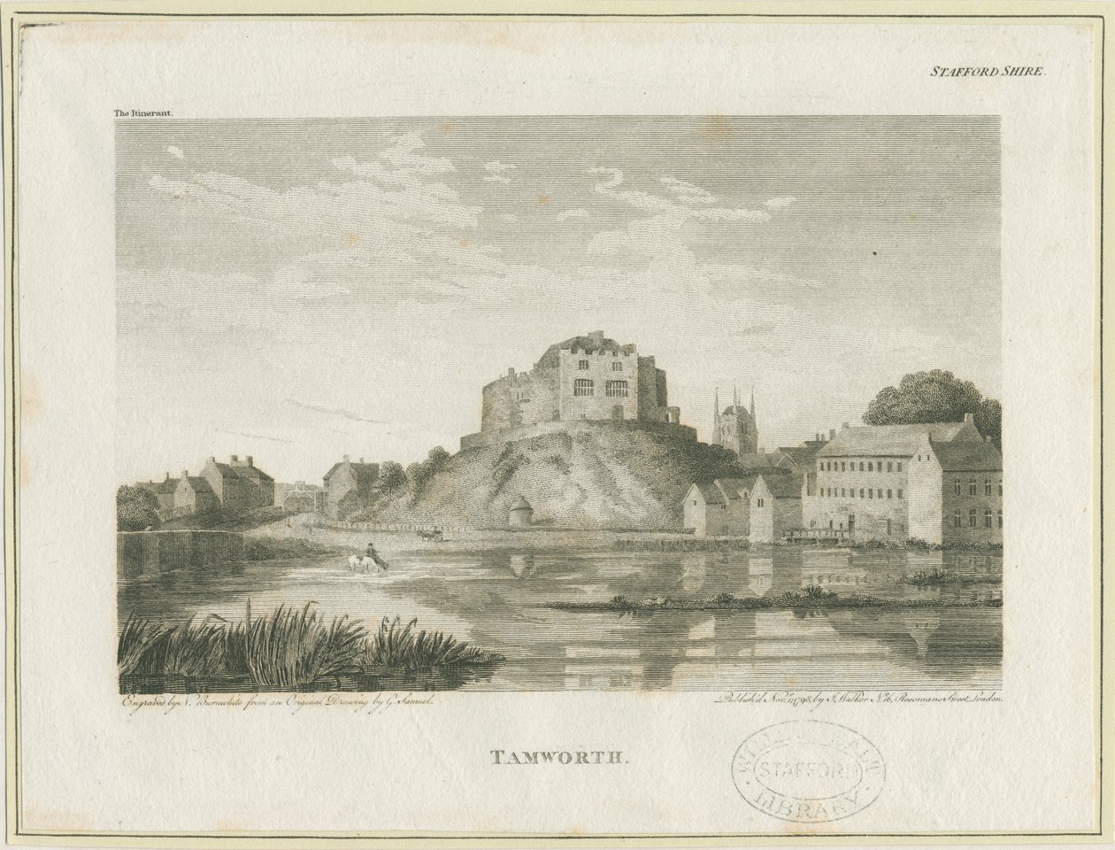 塔姆沃思城堡：雕刻，nd [c 1798] 作者 约翰·沃克