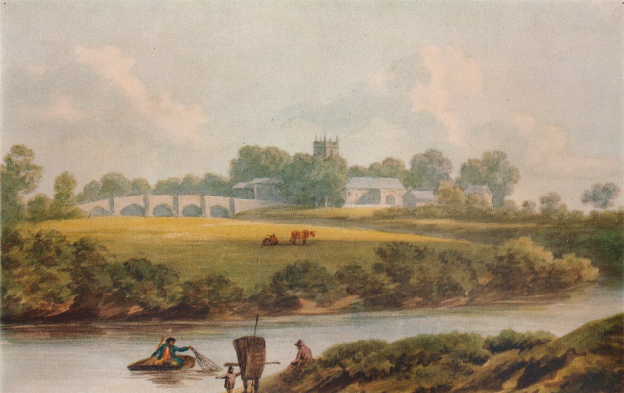 Bangor Is-y-Coed，登比郡，c1795 作者 约翰·沃威克·史密斯