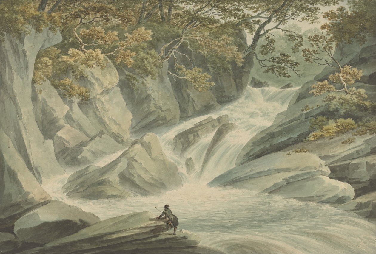 Hafod：级联的上部 作者 约翰·沃威克·史密斯