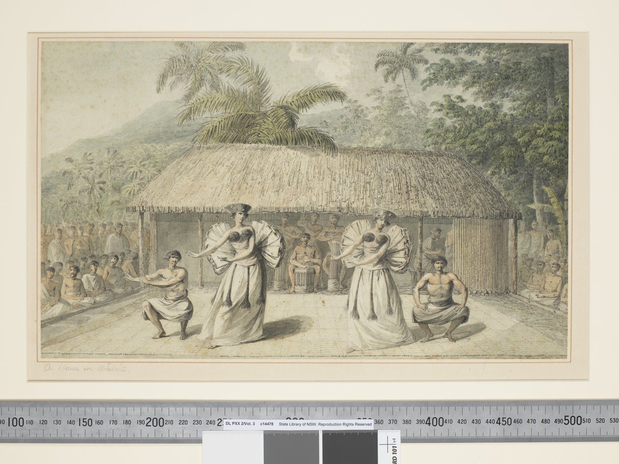 F.13 《奥塔赫特的舞蹈》，约1773-84年（水彩）。 作者 约翰·韦伯