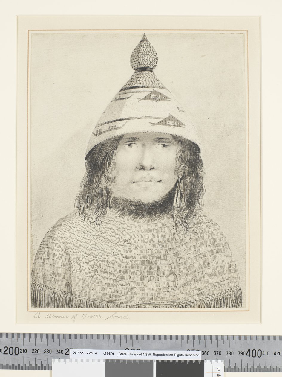 F.22 A Woman of Nootka Sound, c.1773-84 (watercolor) 作者 约翰·韦伯