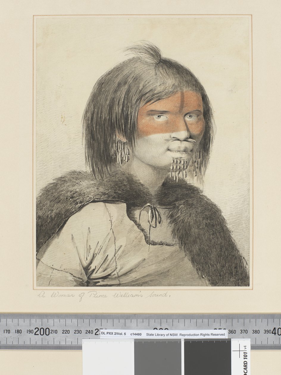 F.27 威廉王子之声的女人，c.1773-84（水彩） 作者 约翰·韦伯
