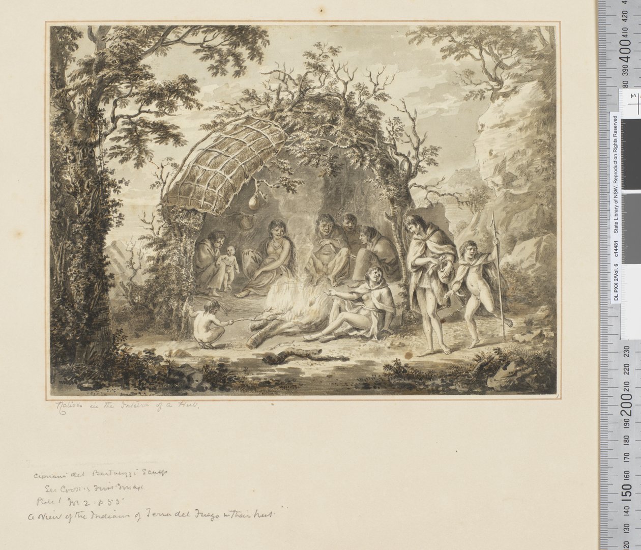 F.43 Natives in the Interior of a Hut, c.1783-84 (watercolor) 作者 约翰·韦伯