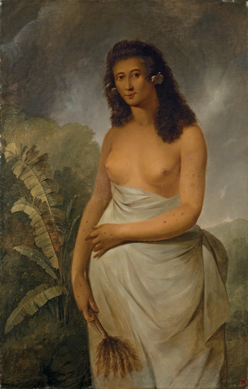 Poedua（Poetua），奥利奥（Oreo）的女儿，乌列埃特阿（Ulaietea）酋长，社会群岛之一 作者 约翰·韦伯